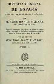 Cover of: Historia general de España by Juan de Mariana