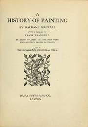 Cover of: A history of painting... by Haldane Macfall