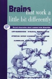 Cover of: Brains that work a little bit differently by by Allen D. Bragdon and David Gamon.