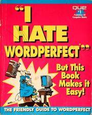 Cover of: I hate WordPerfect