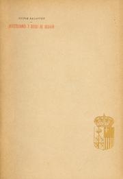 Cover of: Instituciones y reyes de Aragón by Víctor Balaguer