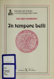 Cover of: In tempore belli
