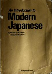 Cover of: An introduction to modern Japanese