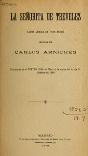 Cover of: La Señorita de Trevelez: farsa cómica en tres actos