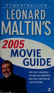 Cover of: Leonard Maltin's movie guide 2005 by Leonard Maltin