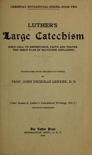 Cover of: Luther's large catechism by Martin Luther