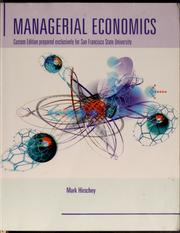 Cover of: Managerial economics