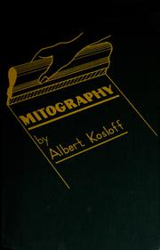 Cover of: Mitography by Albert Kosloff