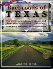 Cover of: Backroads of Texas by Ed Syers