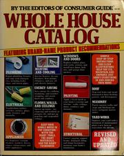 Cover of: Whole house catalog