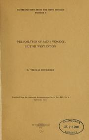 Cover of: Petroglyphs of Saint Vincent, British West Indies by Thomas Heckerby, Thomas Huckerby