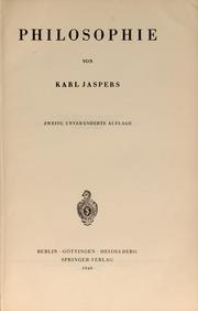 Philosophie by Karl Jaspers