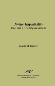 Cover of: Divine impartiality: Paul and a theological axiom