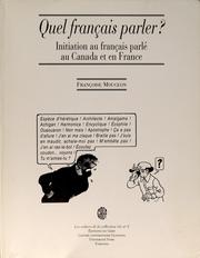 Cover of: Quel français parler? by Françoise Mougeon