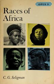 Cover of: Races of Africa by Charles Gabriel Seligman