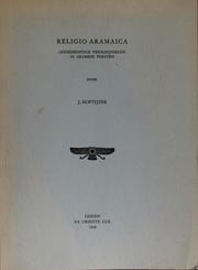 Cover of: Religio Aramaica by J. Hoftijzer