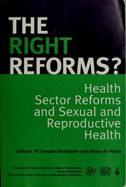 The right reforms? by T. K. Sundari Ravindran, Helen De Pinho