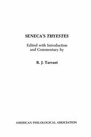 Cover of: Seneca's Thyestes