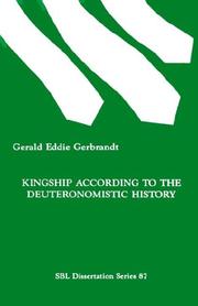 Cover of: Kingship according to the Deuteronomistic history