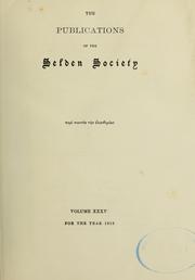 Cover of: Select cases before the King's council, 1243-1482