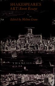 Cover of: Shakespeare's art; seven essays.