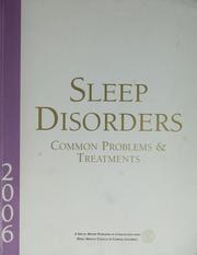 Cover of: Sleep disorders by Rita Baron-Faust