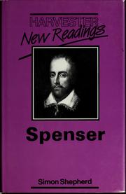 Cover of: Spenser by Simon Shepherd
