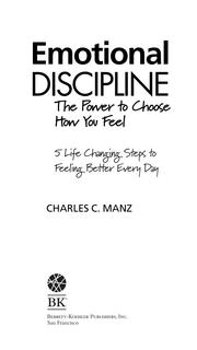 Cover of: Emotional Discipline by Charles C. Manz