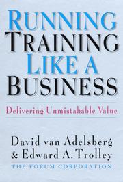 Cover of: Running Training Like a Business