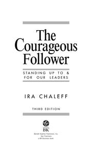 Cover of: The Courageous Follower