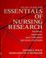 Cover of: Study guide for Essentials of nursing research