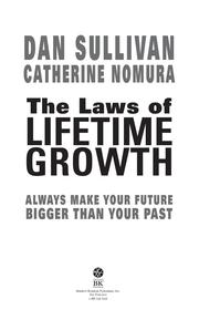 Cover of: The Laws of Lifetime Growth by Inc The Strategic Coach