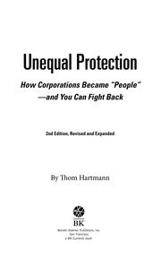 Cover of: Unequal Protection