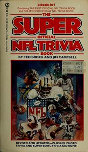 Cover of: The super official NFL trivia book