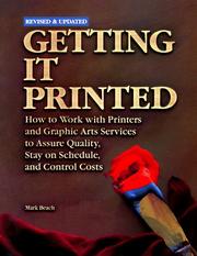 Cover of: Getting it printed by Mark Beach