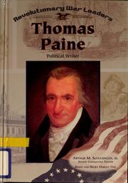 Cover of: Thomas Paine: political writer