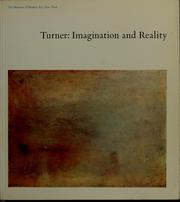 Cover of: Turner: imagination and reality