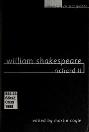 Cover of: William Shakespeare: Richard II