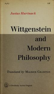 Cover of: Wittgenstein and modern philosophy.