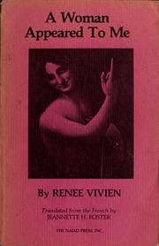 Cover of: A woman appeared to me by Renée Vivien