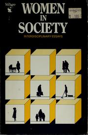 Cover of: Women in society