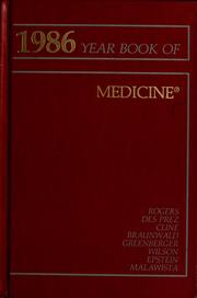 Cover of: The Year book of medicine | David E. Rogers