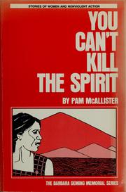 Cover of: You can't kill the spirit