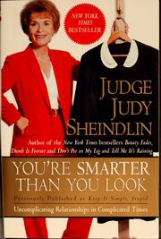 Cover of: You're smarter than you look by Judy Sheindlin