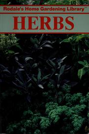 Cover of: Herbs by Anne Moyer Halpin