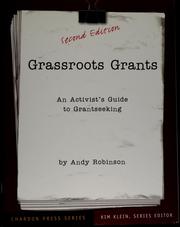 Cover of: Grassroots grants: an activist's guide to grantseeking