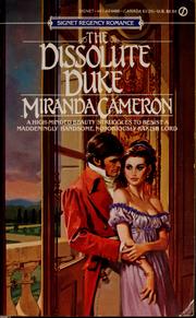 Cover of: the dissolute duke  -  miranda cameron