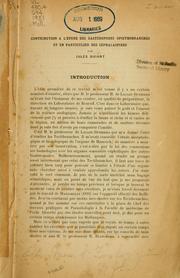 Cover of: Contribution à l'étude des Gastéropodes, opisthobranches et en particulier des Céphalaspides