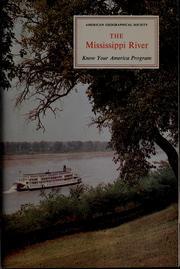 Cover of: The Mississippi River by American Geographical Society of New York