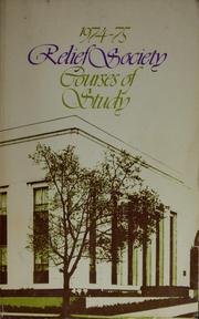 Cover of: Relief Society Courses of Study: 1974-1975